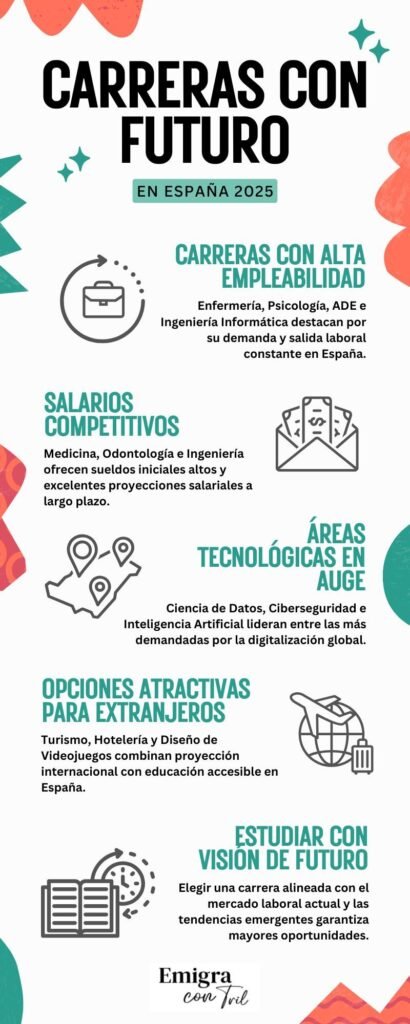 Infografía Carreras con futuro